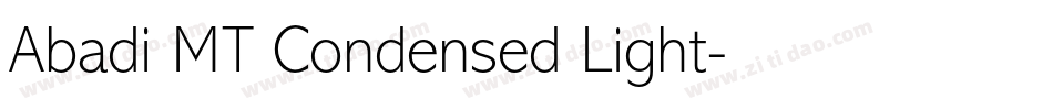 Abadi MT Condensed Light字体转换